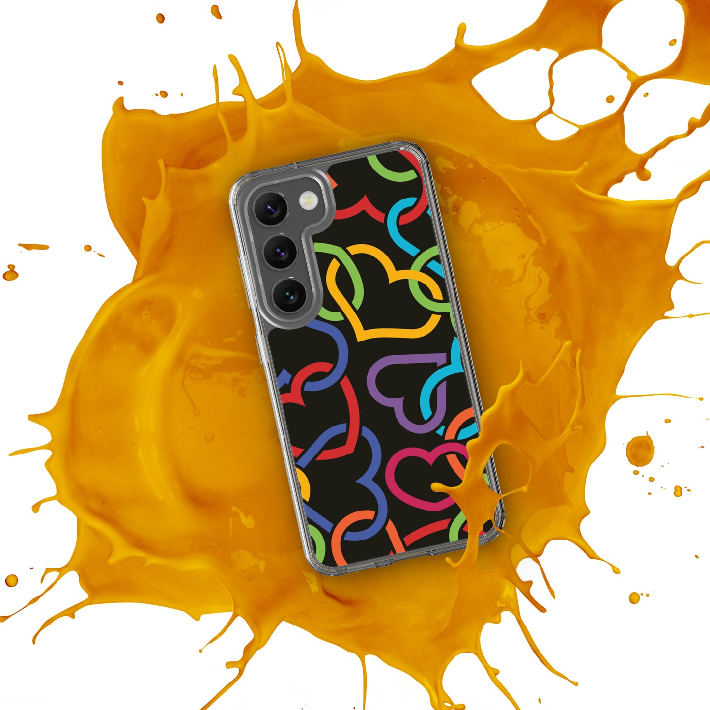 Colorful Hearts Clear Case for Samsung®