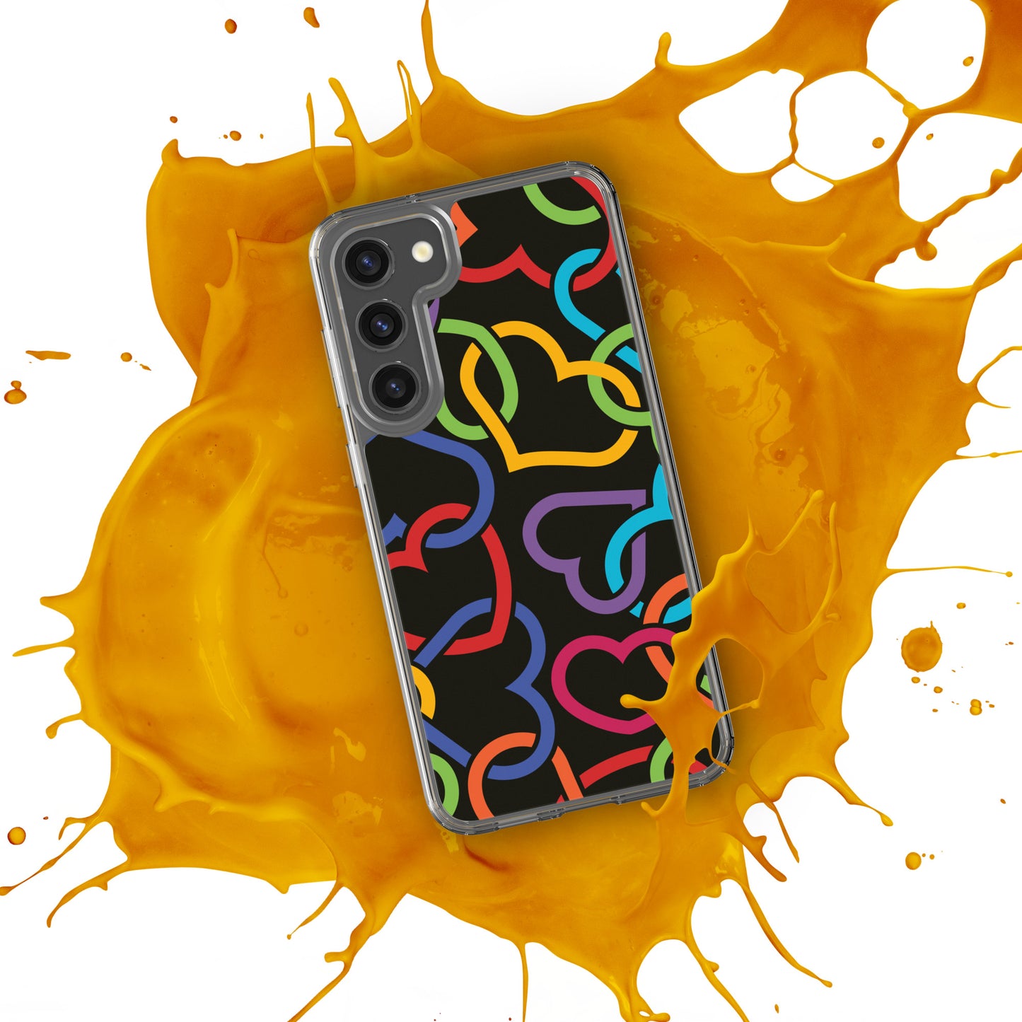 Colorful Hearts Clear Case for Samsung®