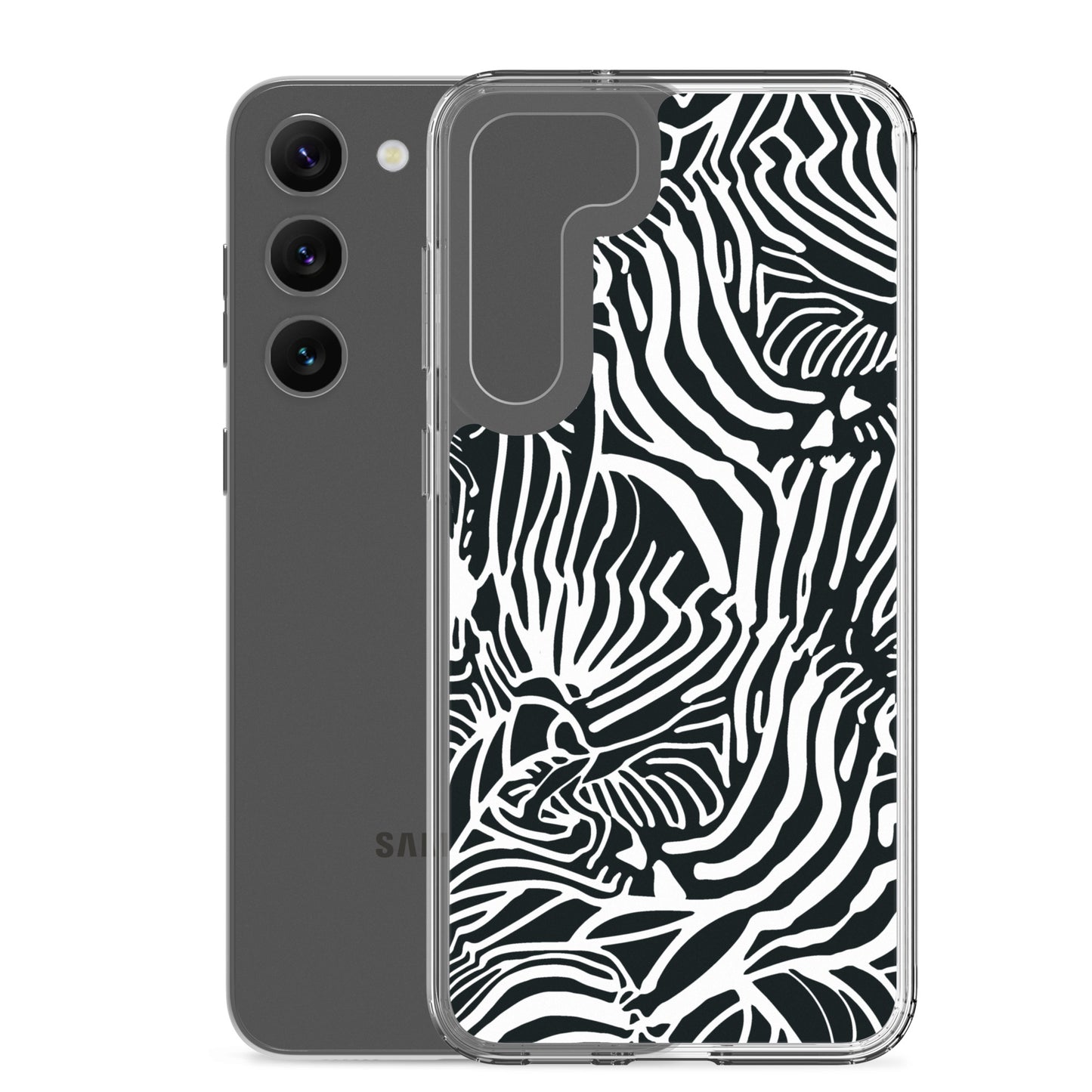Zebra Print Clear Case for Samsung®