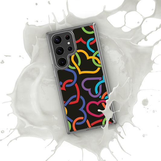 Colorful Hearts Clear Case for Samsung®