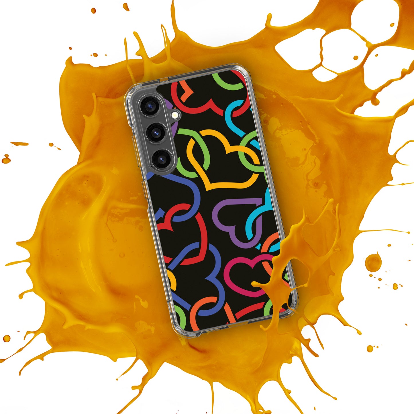 Colorful Hearts Clear Case for Samsung®