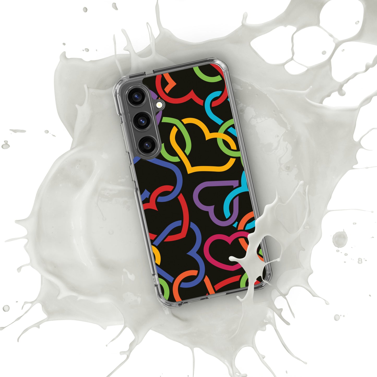 Colorful Hearts Clear Case for Samsung®