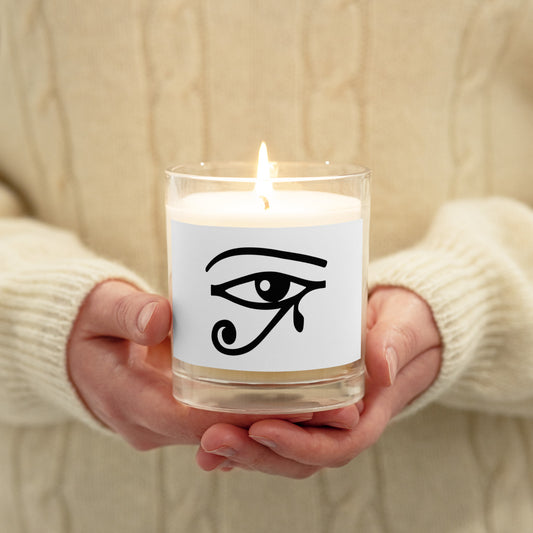 Eye of Ra Glass soy wax candle