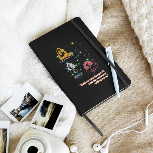 Hardcover " Believe you deserve it...." bound notebook