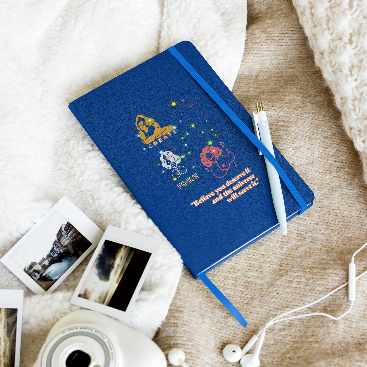 Hardcover " Believe you deserve it...." bound notebook