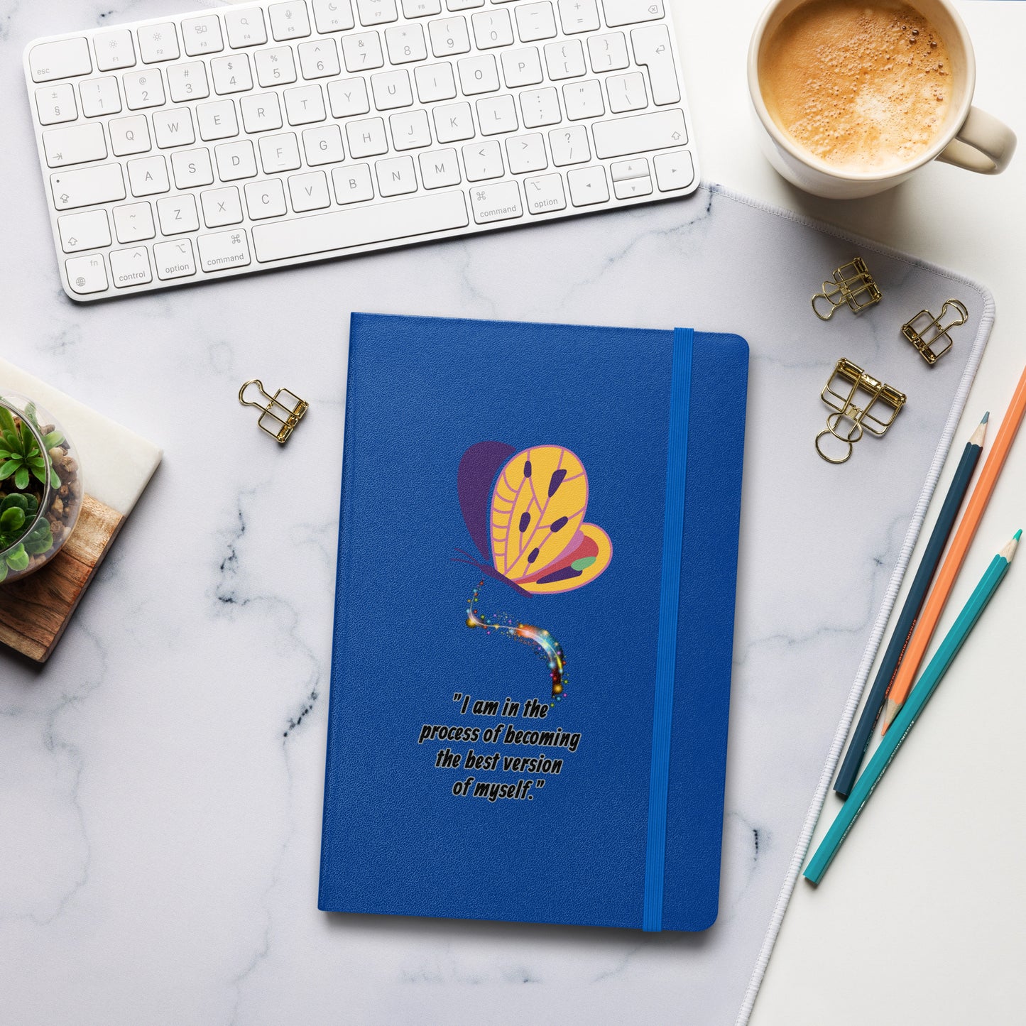Hardcover "I am in the process of becoming...."  notebook