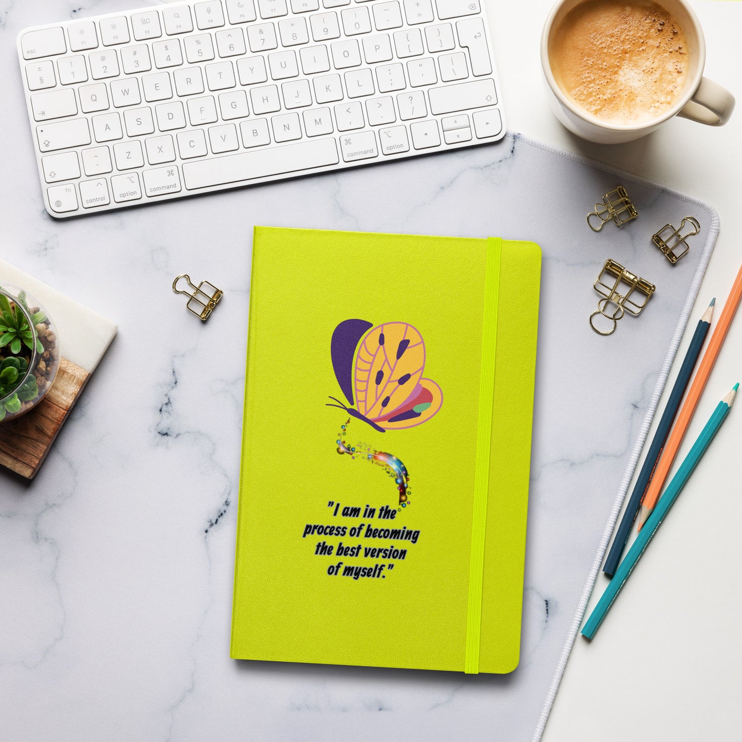 Hardcover "I am in the process of becoming...."  notebook