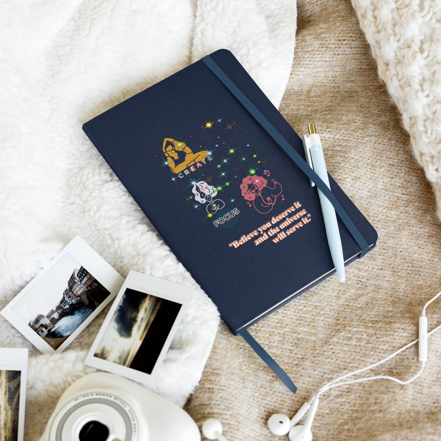 Hardcover " Believe you deserve it...." bound notebook