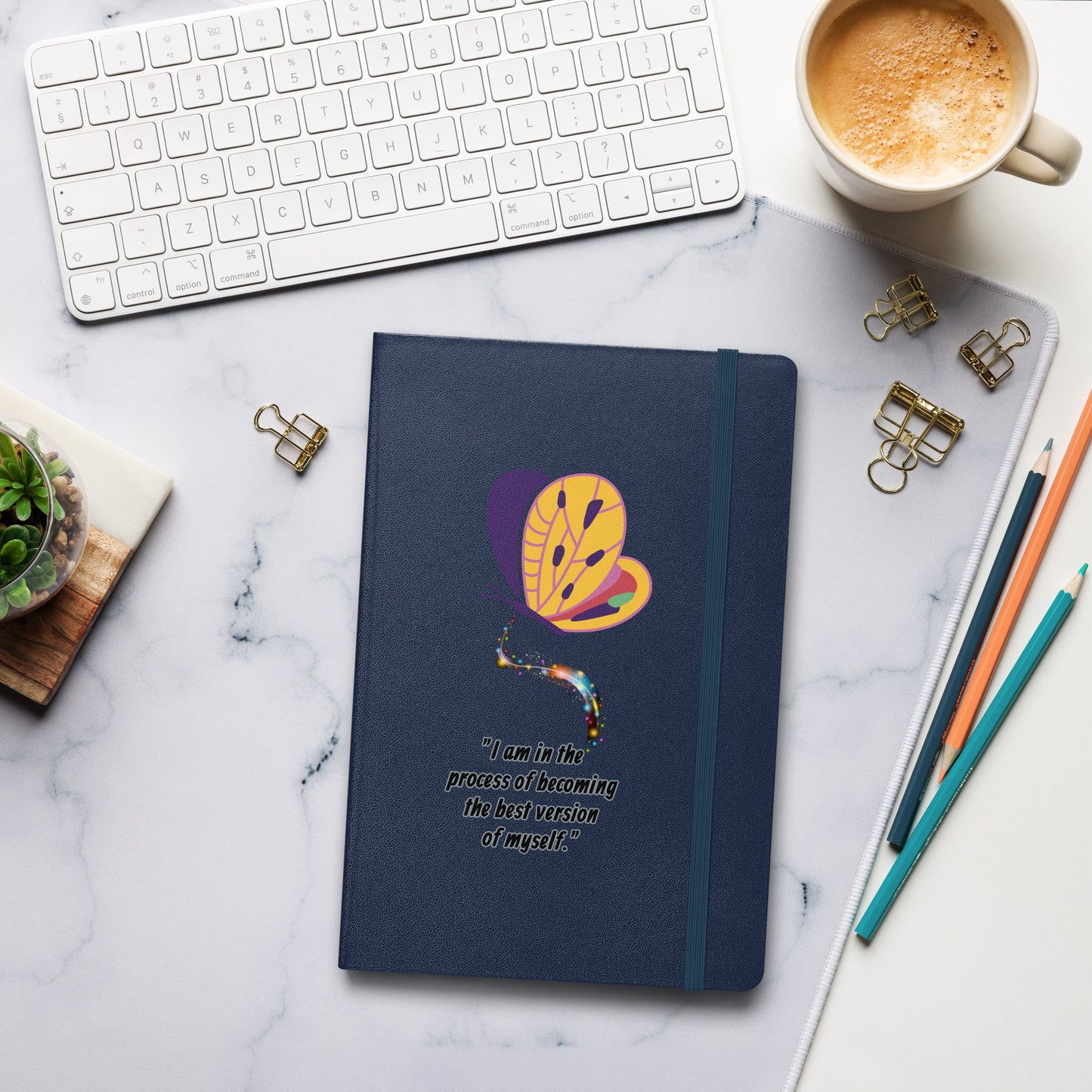 Hardcover "I am in the process of becoming...."  notebook