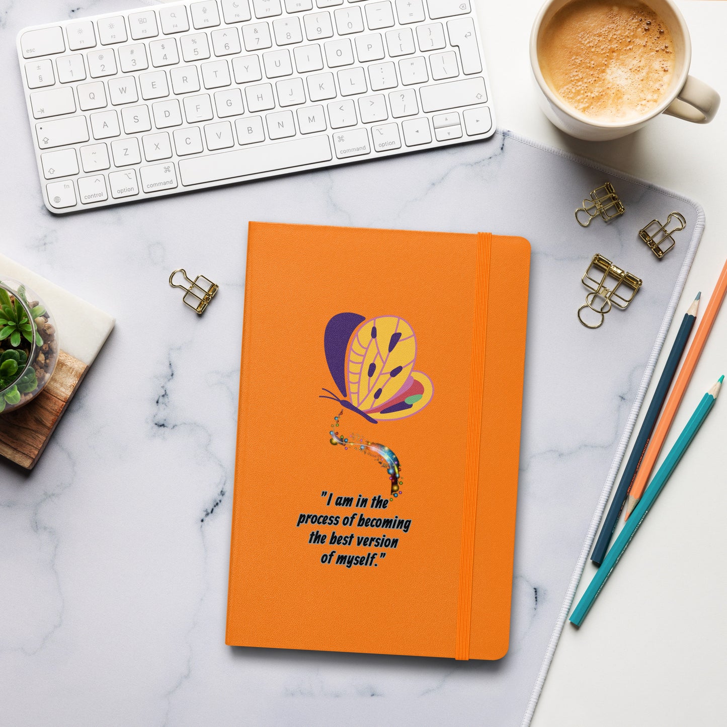 Hardcover "I am in the process of becoming...."  notebook