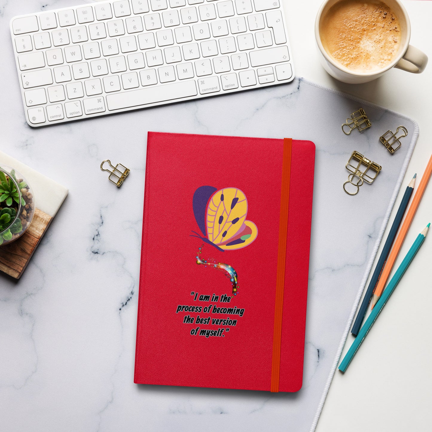 Hardcover "I am in the process of becoming...."  notebook
