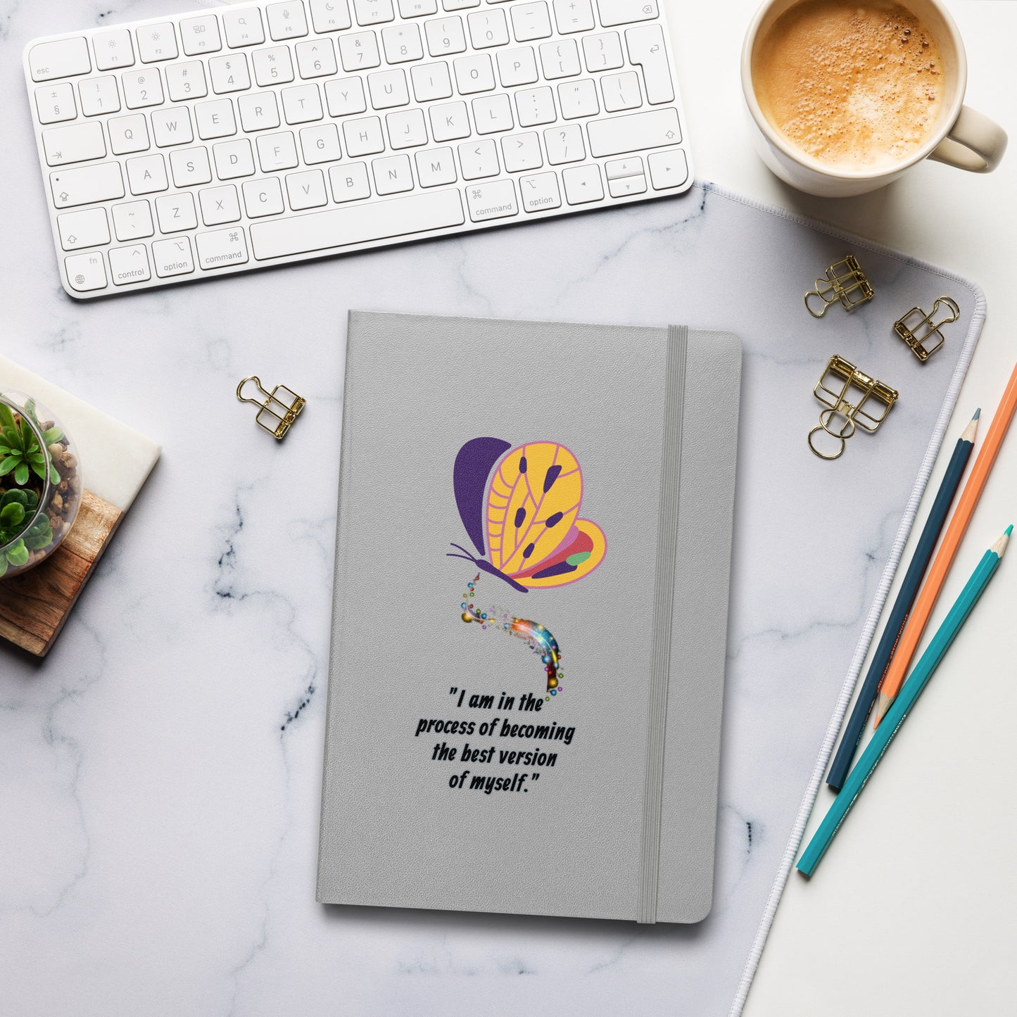 Hardcover "I am in the process of becoming...."  notebook