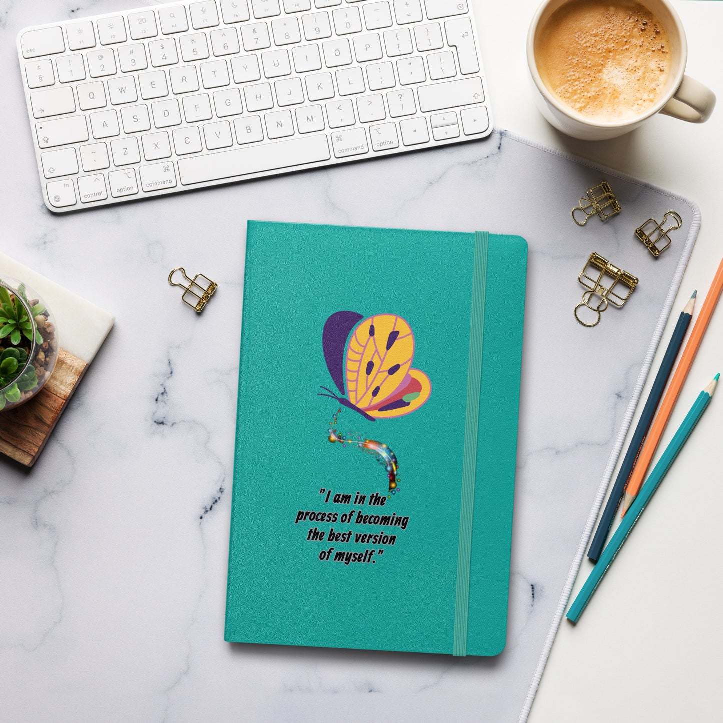 Hardcover "I am in the process of becoming...."  notebook