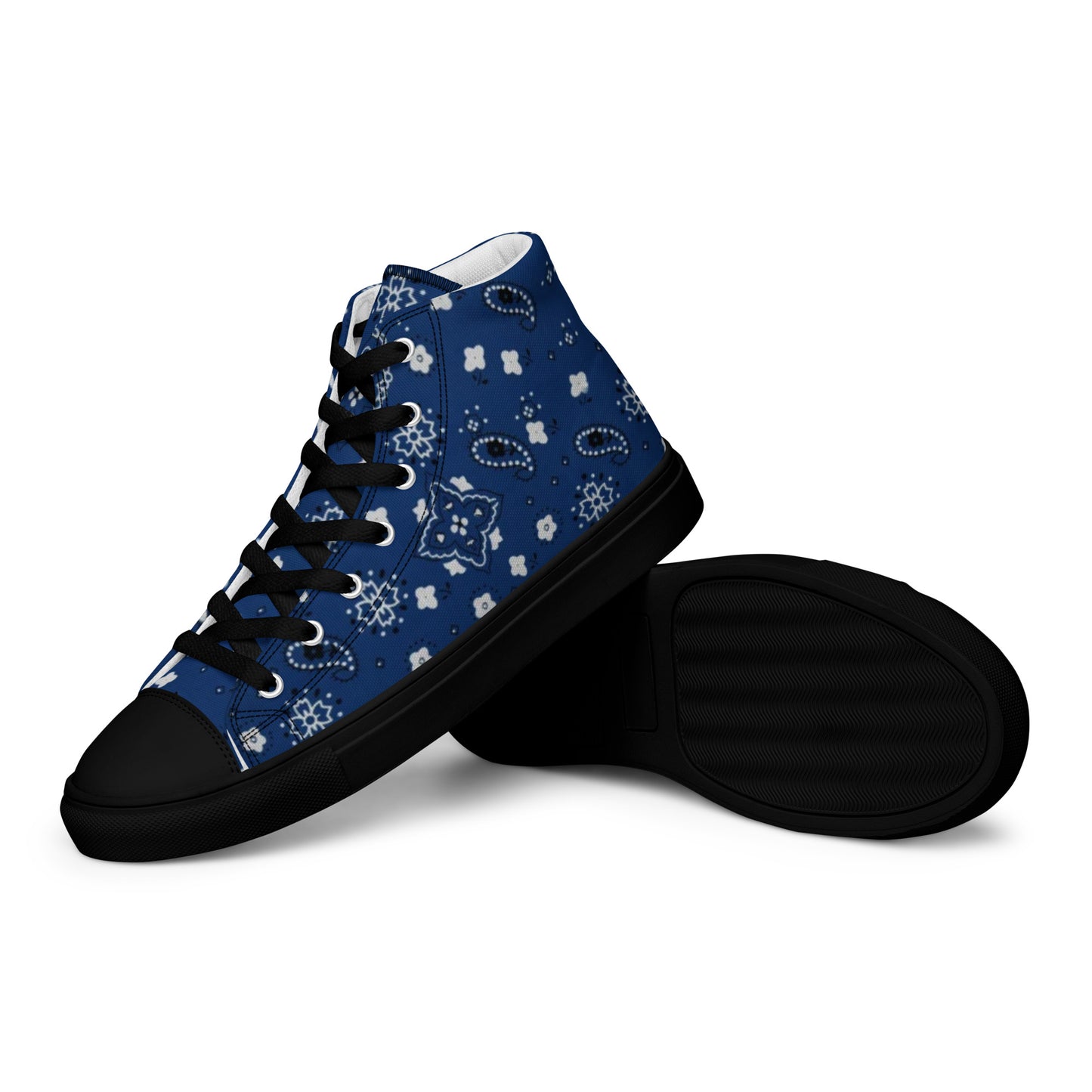 Men’s High Top Bandana Shoes