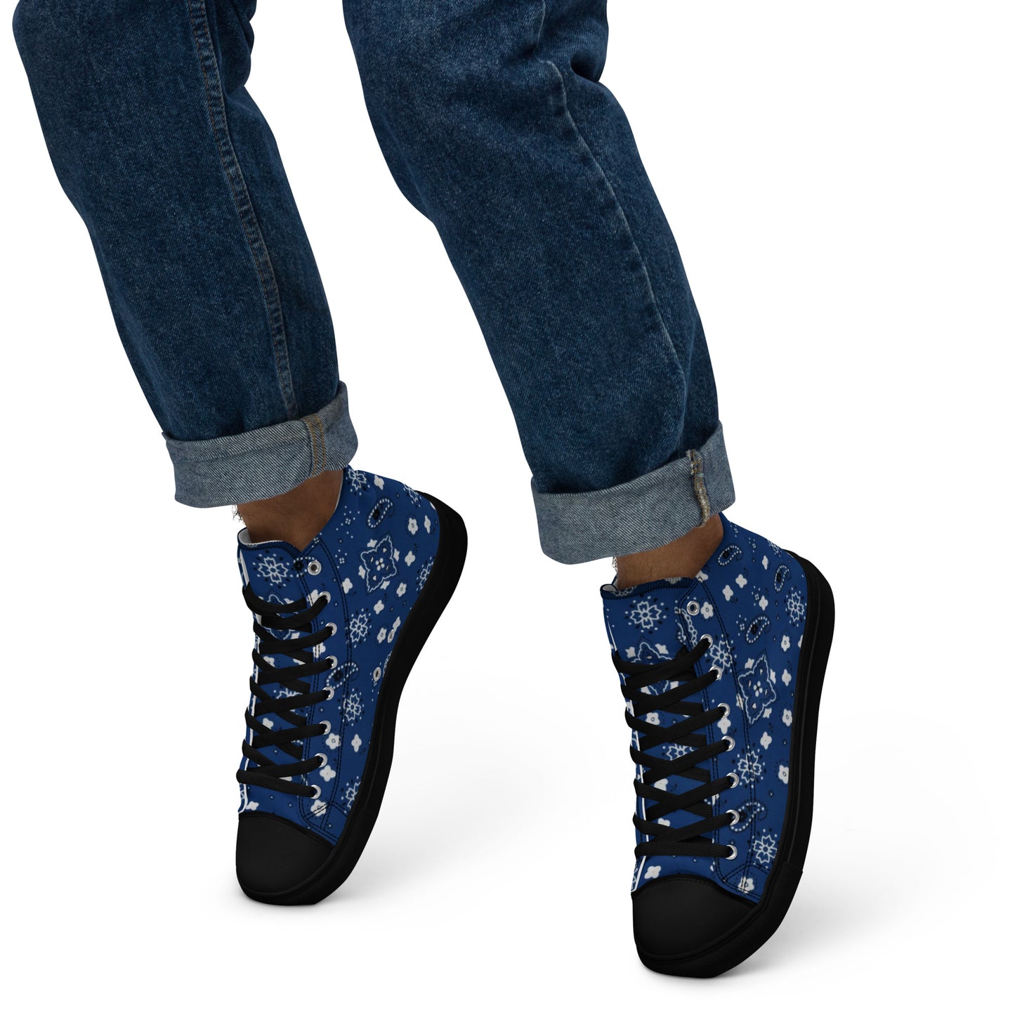 Men’s High Top Bandana Shoes