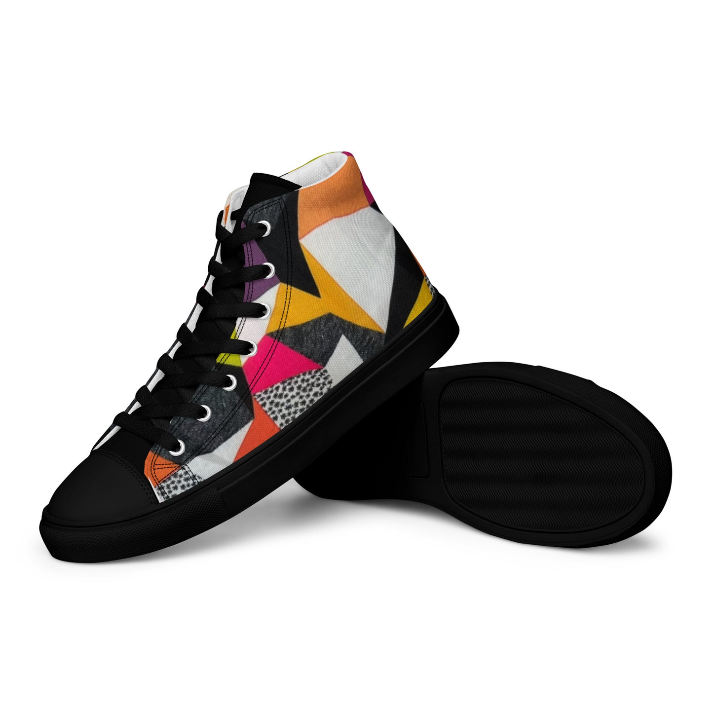 Men’s High Top Geometric Shoes