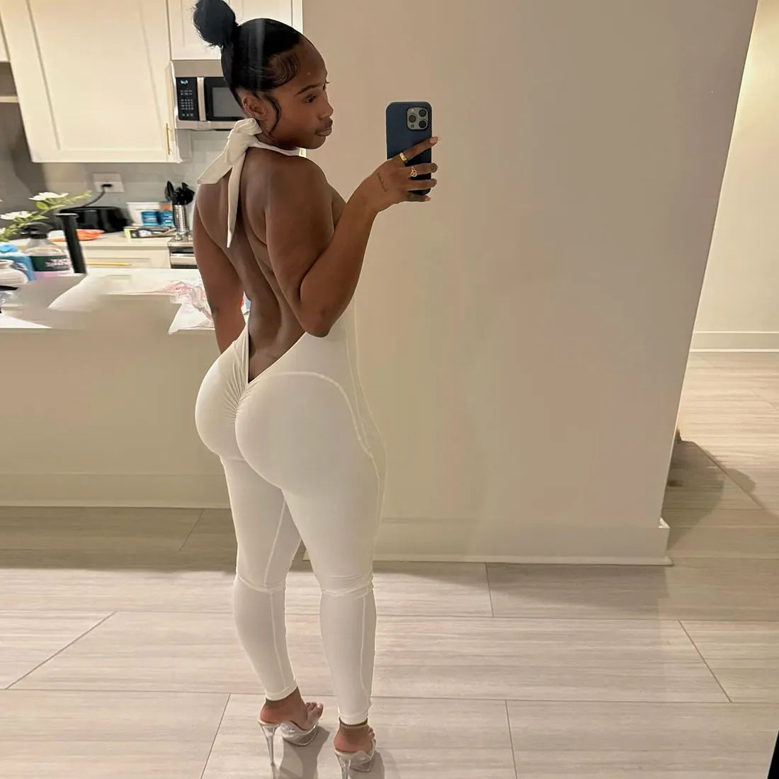 Women Sexy Halter Backless Jumpsuit