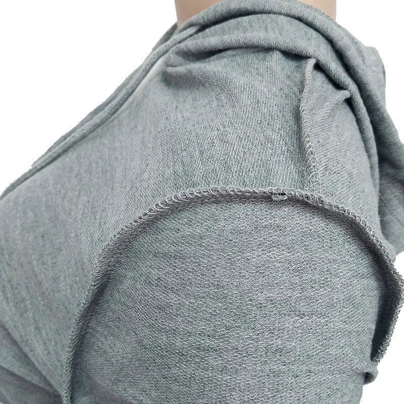 Women's 2 Piece Tracksuit Cropped Hoodie And Jogger Pants Set