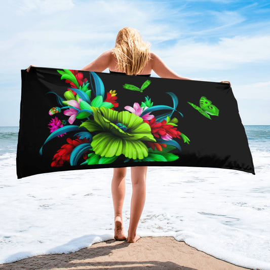 Colorful Flower Towel