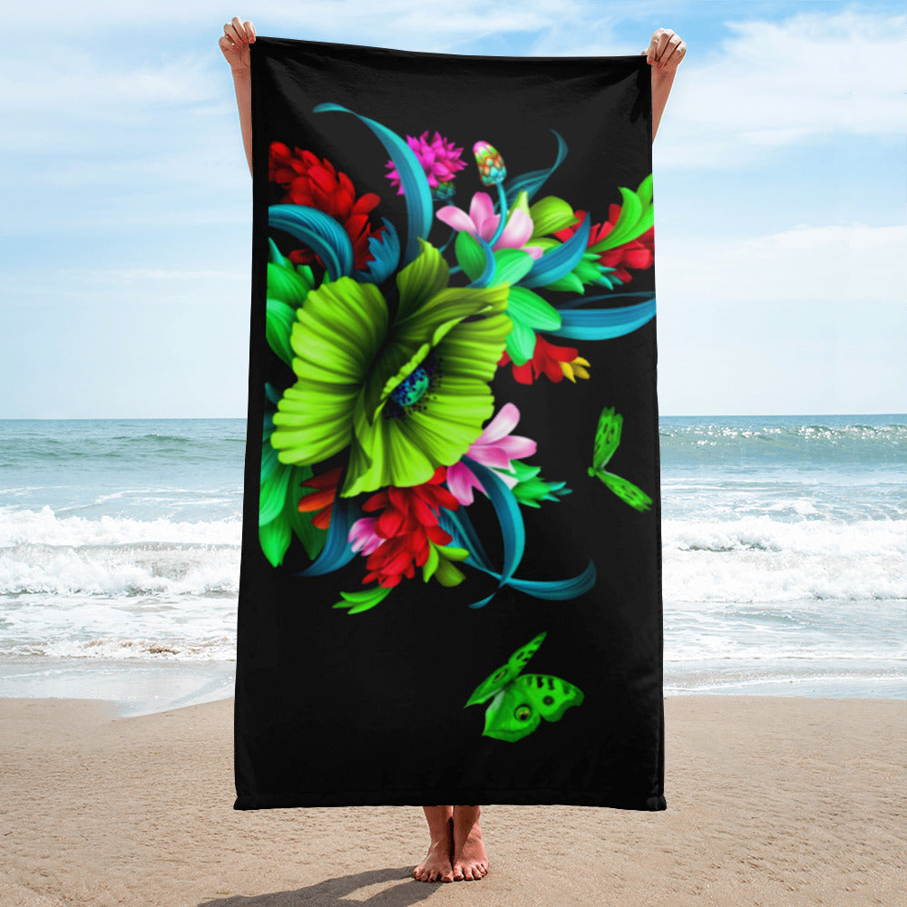 Colorful Flower Towel