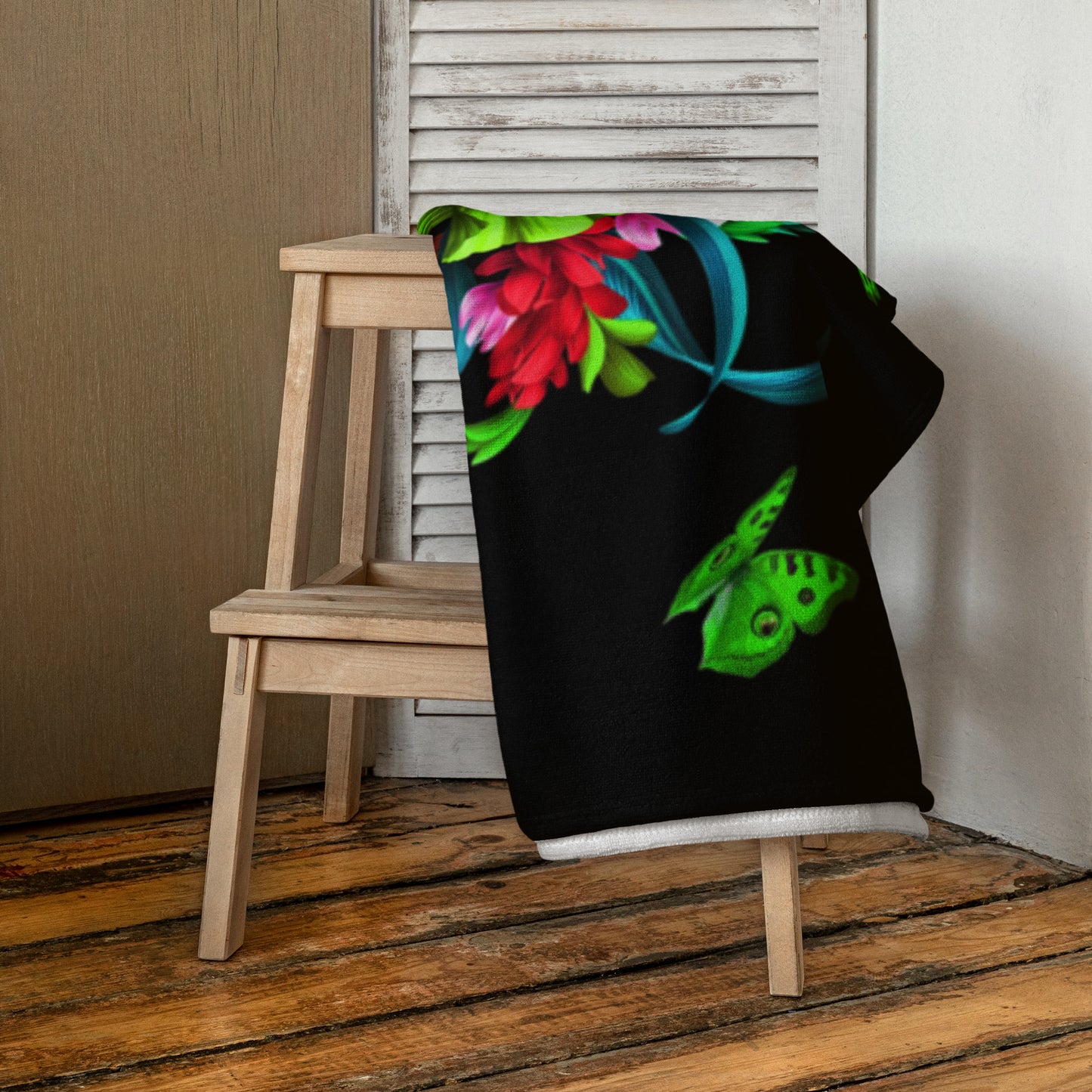Colorful Flower Towel