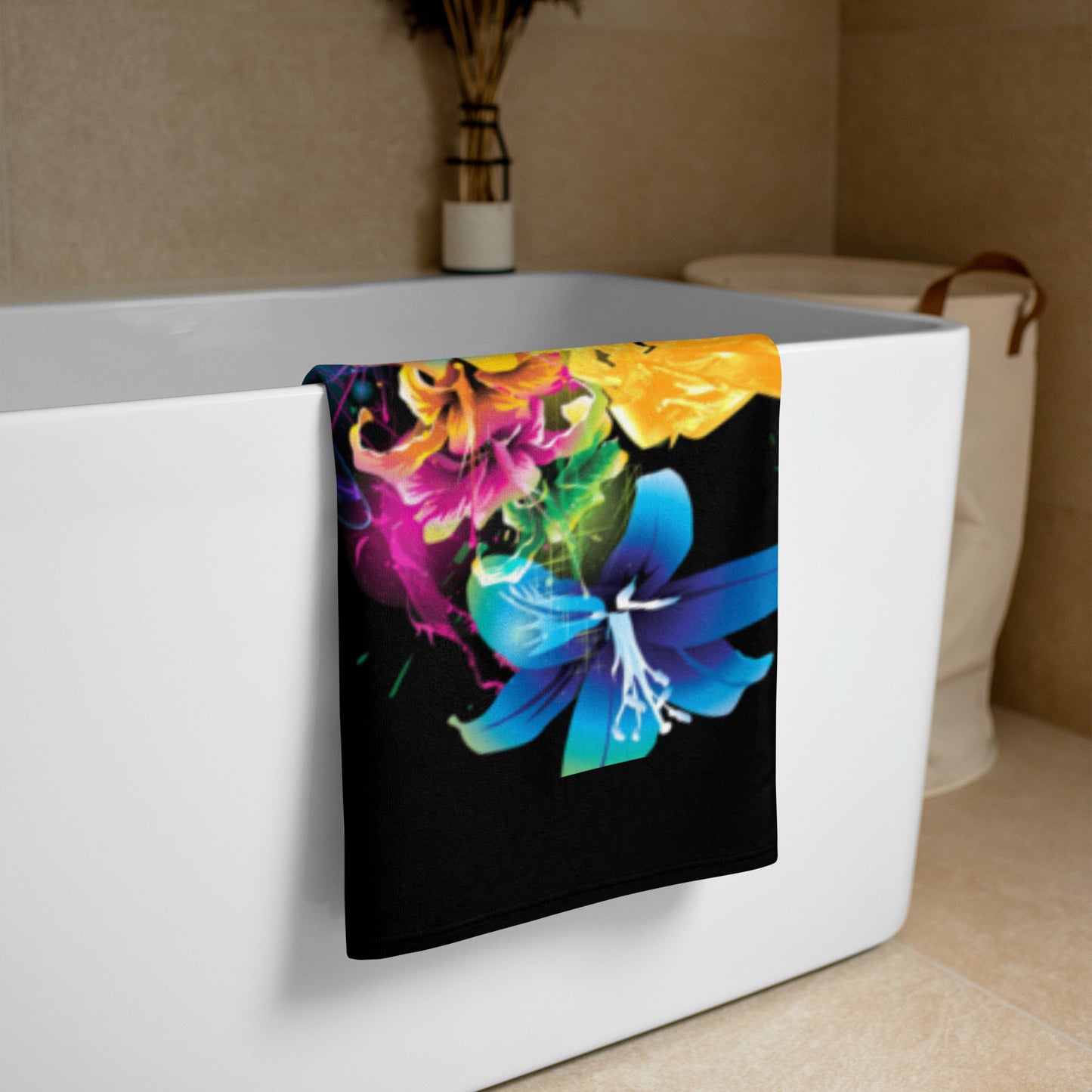 Abstract Flower Towel