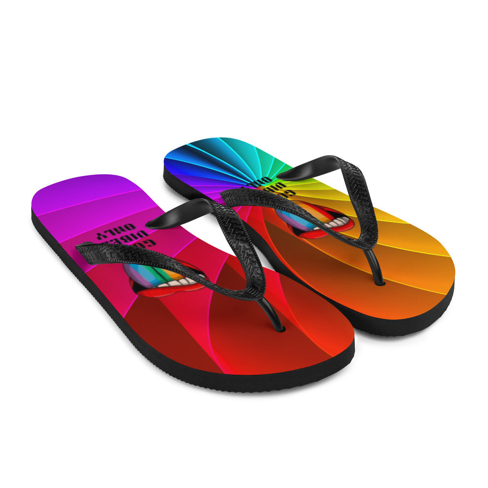 Good Vibes Only Flip-Flops