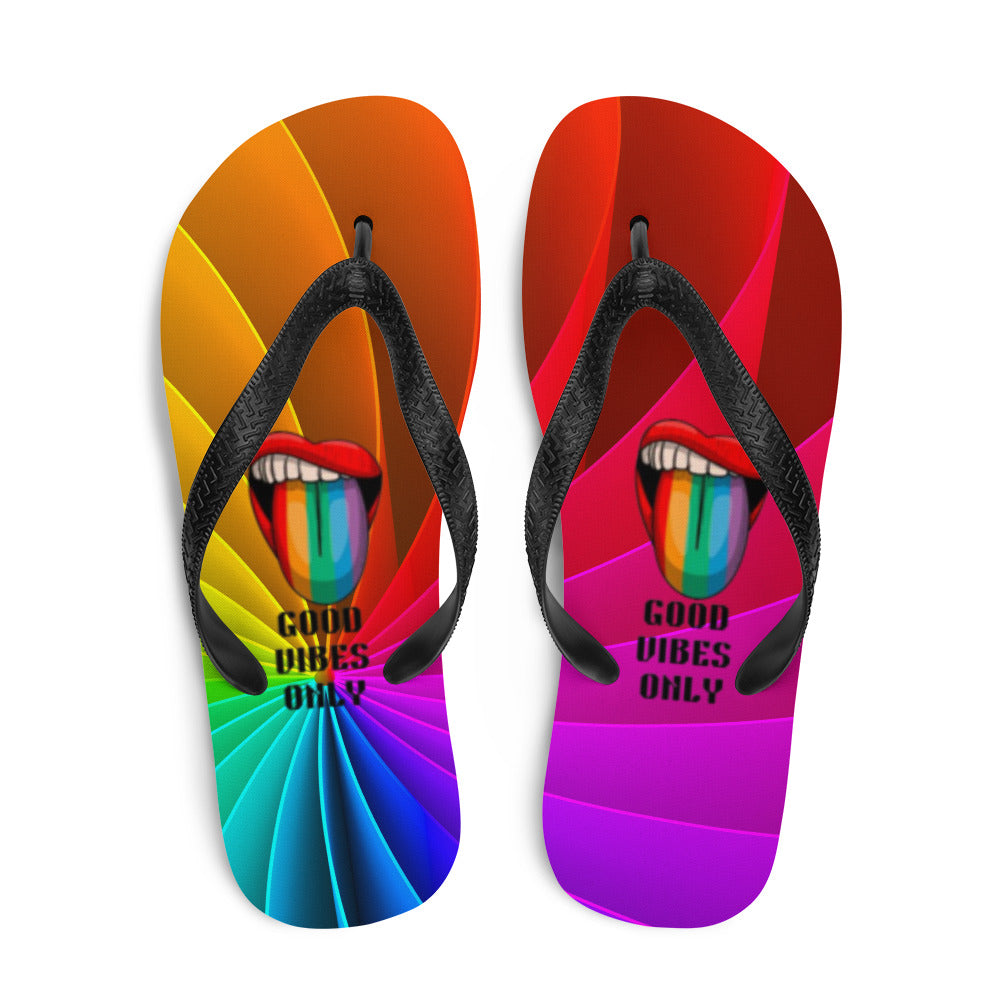 Good Vibes Only Flip-Flops