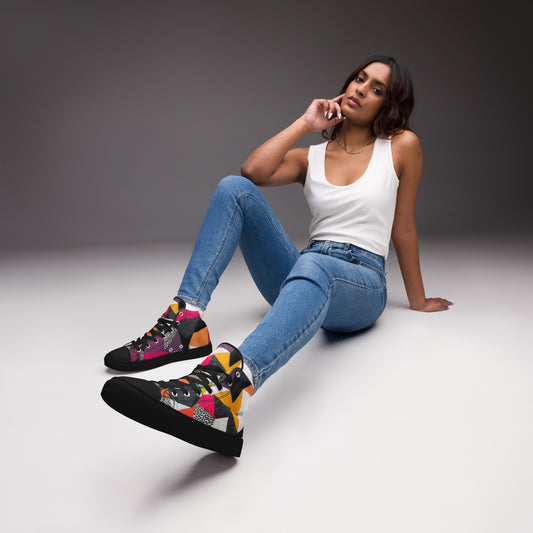 Women’s High Top Geometric Shoes