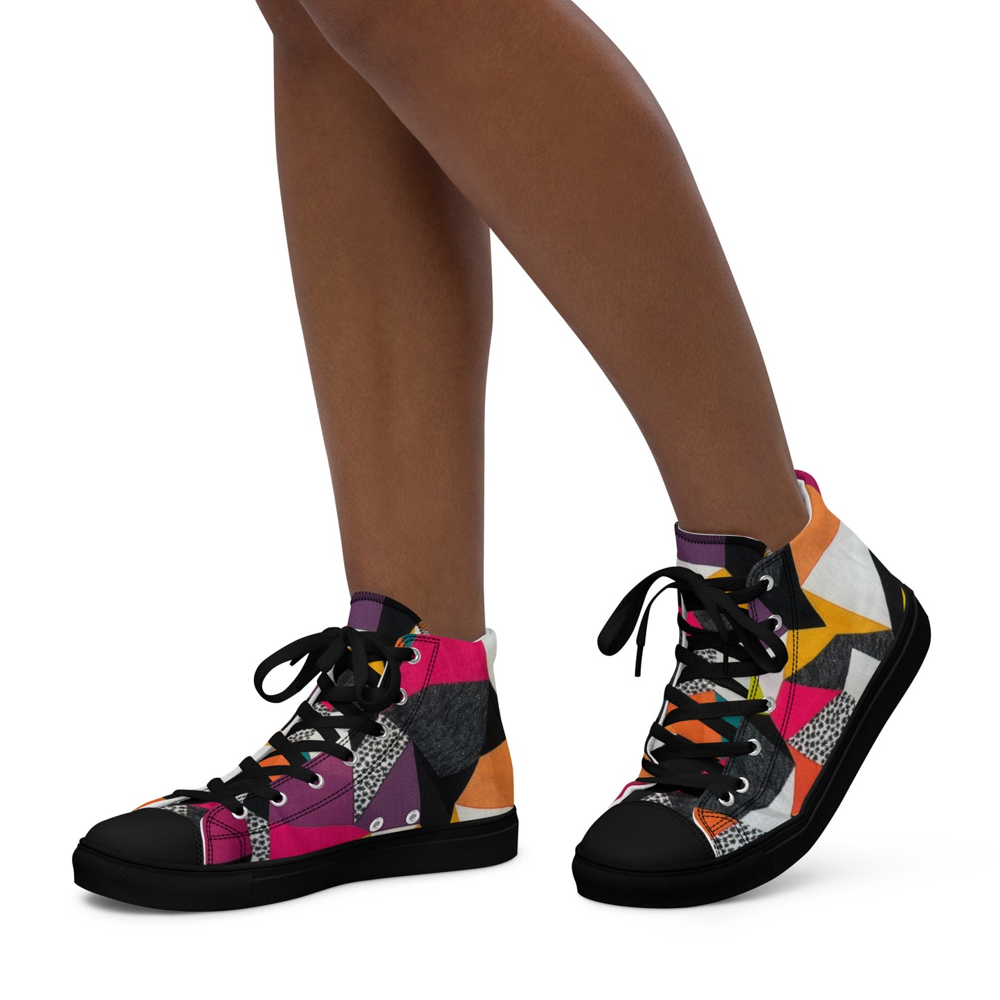 Women’s High Top Geometric Shoes