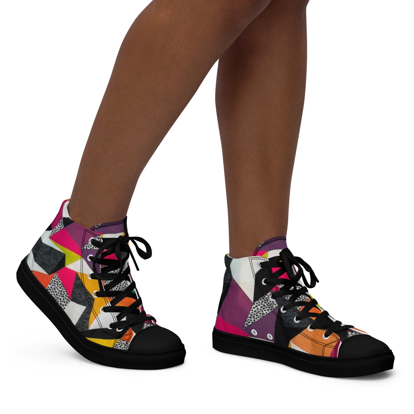 Women’s High Top Geometric Shoes