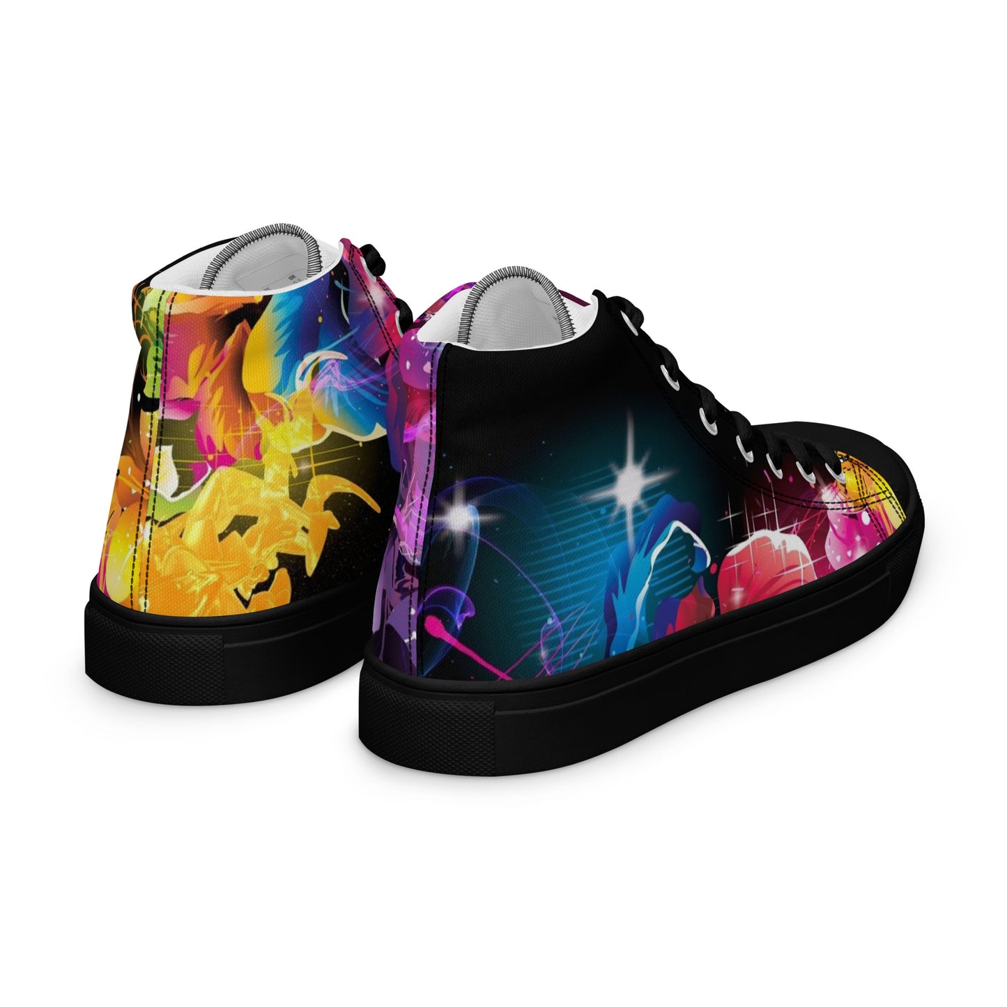 Women’s High Top Floral Sparkle Shoes